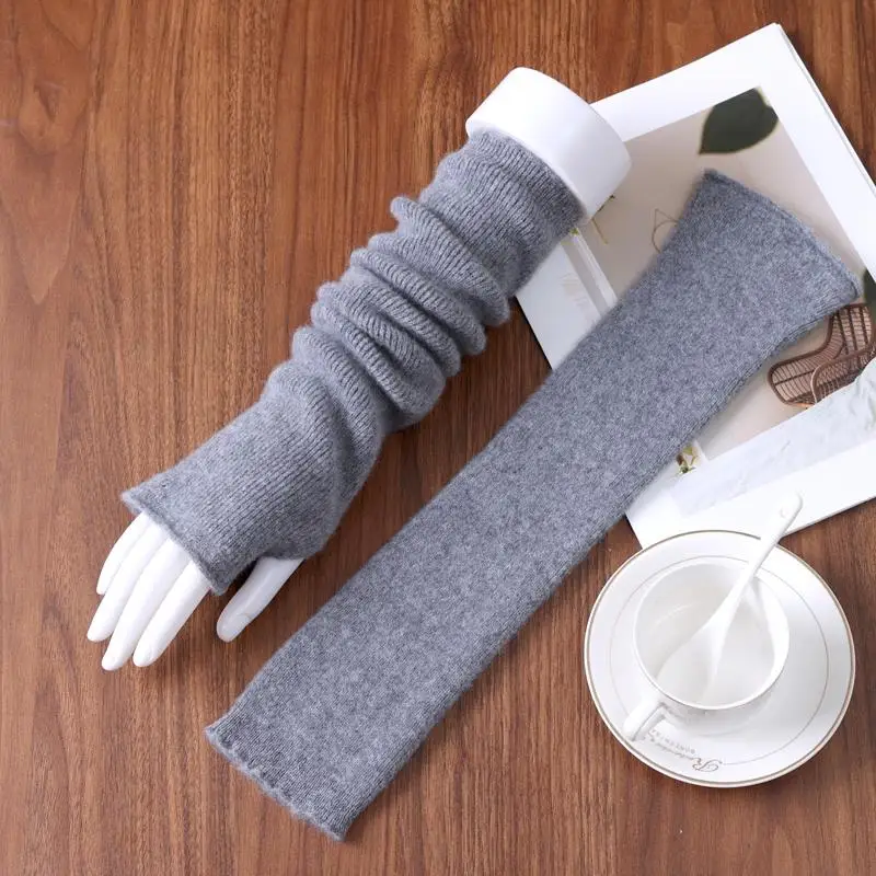 Women's Woolen Long Thick Warm Gloves Half Finger Arm Covers Autumn Winter New Style Soft Comfortable Simplicity Chinese Made
Women's Woolen Long Thick Warm Gloves Half Finger Arm Covers Autumn Winter New Style Soft Comfortable Simplicity Chinese Made
