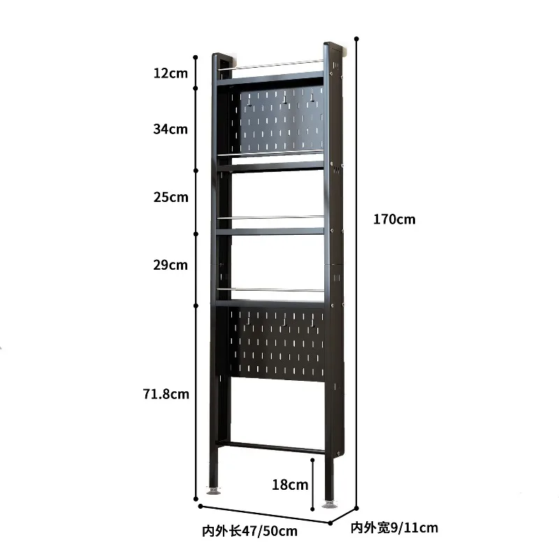 Floor-to-ceiling storage rack in the bathroom crack, extremely narrow shelf behind the door, no-punching storage artifact in the
Floor-to-ceiling storage rack in the bathroom crack, extremely narrow shelf behind the door, no-punching storage artifact in the