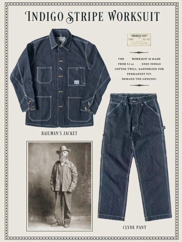 Ретро Cannon Set Waba Железнодорожные полосатые джинсовые брюки Non-Frankstore Sugarcane Long Sve Длинные брюки Мужской костюм из джинсовой ткани
Ретро Cannon Set Waba Железнодорожные полосатые джинсовые брюки Non-Frankstore Sugarcane Long Sve Длинные брюки Мужской костюм из джинсовой ткани