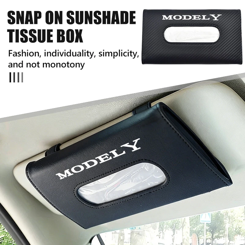 Snap-fit Car Sun Visor Tissue Box Storage Accessories For Tesla Model X 3 S Y Roadster
Snap-fit Car Sun Visor Tissue Box Storage Accessories For Tesla Model X 3 S Y Roadster