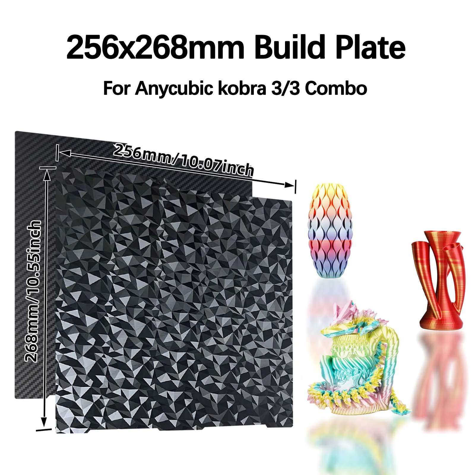 Сборная пластина для Anycubic Kobra 3 Combo 256x268 мм Kobra3 PEI PEO PET PEY, двухсторонний пружинный стальной лист, детали для 3D-принтера
Сборная пластина для Anycubic Kobra 3 Combo 256x268 мм Kobra3 PEI PEO PET PEY, двухсторонний пружинный стальной лист, детали для 3D-принтера
