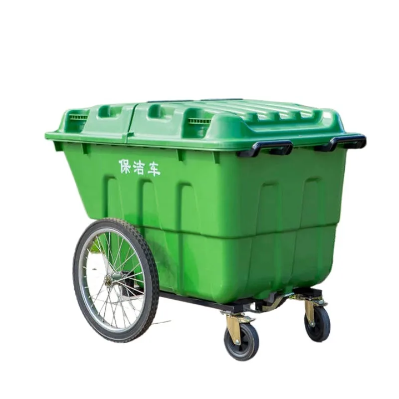 Large plastic outdoor street bin Park trolley garbage recycling container garbage bin
Large plastic outdoor street bin Park trolley garbage recycling container garbage bin