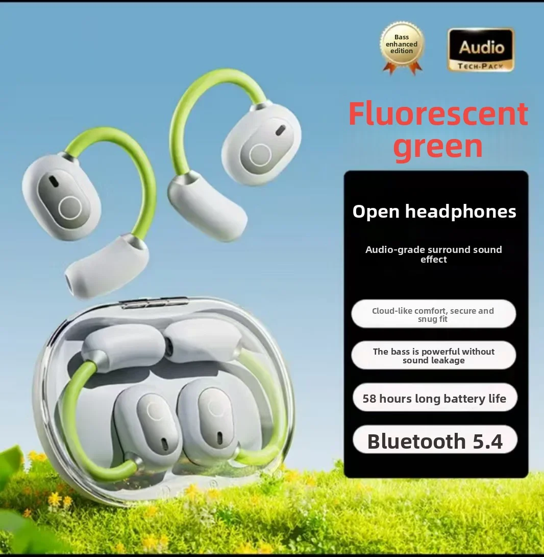 Wireless Bluetooth Earphones: Over-Ear (OWS) Open-Back Design, High-Definition Sound Quality, Extra-Long Battery Life
Wireless Bluetooth Earphones: Over-Ear (OWS) Open-Back Design, High-Definition Sound Quality, Extra-Long Battery Life