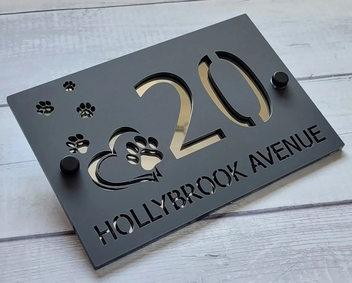 Personalized Modern Acrylic House Number Sign, Custom Laser Cut Address Plaque, Waterproof Outdoor Door Plate New Home Gift
Personalized Modern Acrylic House Number Sign, Custom Laser Cut Address Plaque, Waterproof Outdoor Door Plate New Home Gift