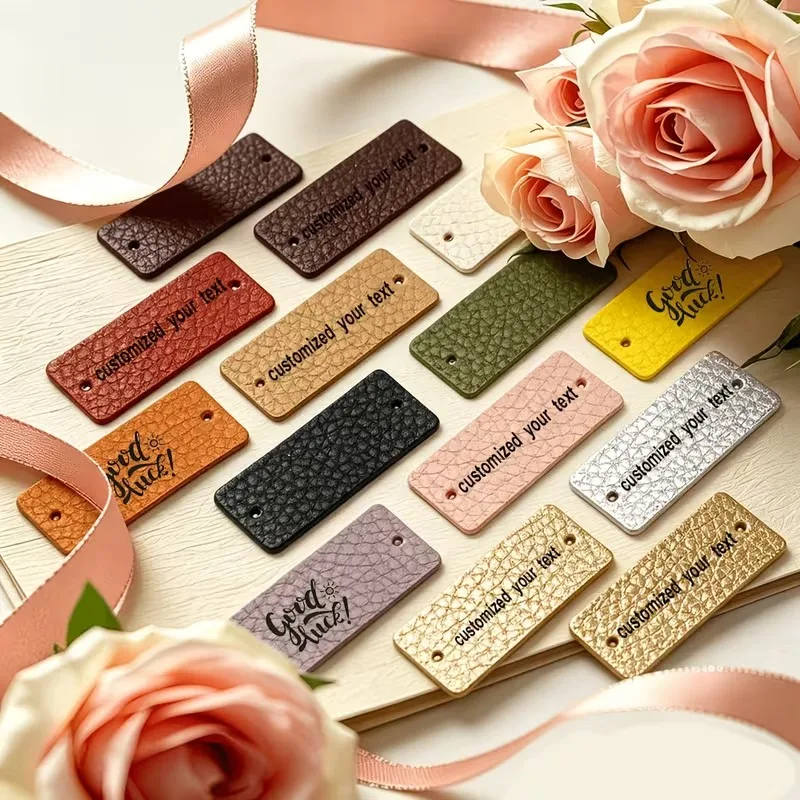 Custom Laser Engraved Logo 50pcs Small Handmade Leather Clothing Labels for Gift Hat Sewing Leather Tags DIY Decorative Tags
Custom Laser Engraved Logo 50pcs Small Handmade Leather Clothing Labels for Gift Hat Sewing Leather Tags DIY Decorative Tags