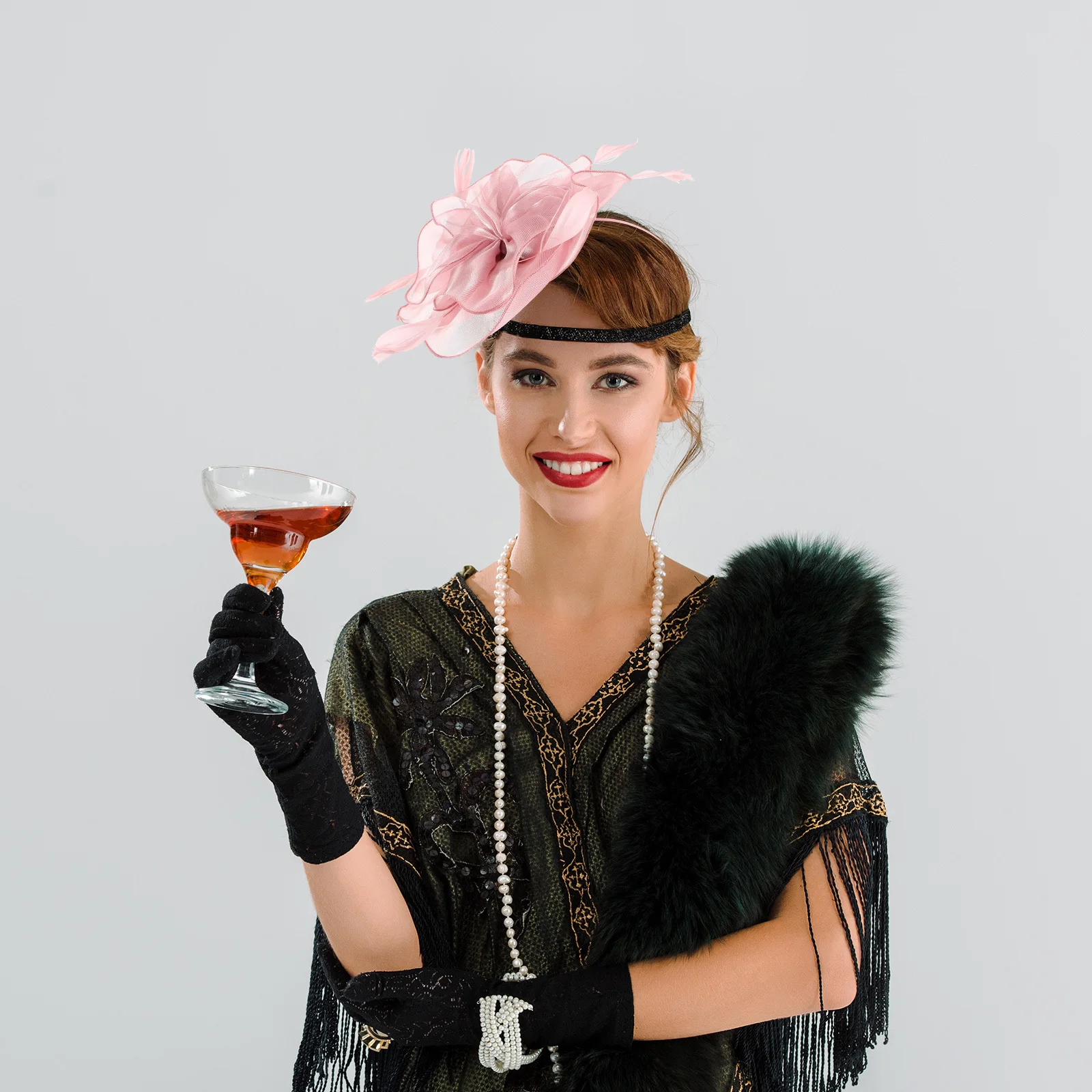 Vintage European Style Mesh Fascinator Flower Headpiece Women Plume Hair Clip Elegant Accessory Tea Party Fashion Show Retro Hat
Vintage European Style Mesh Fascinator Flower Headpiece Women Plume Hair Clip Elegant Accessory Tea Party Fashion Show Retro Hat