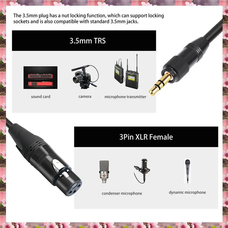 2025 XLR To 3.5Mm Audio Cable Microphone Balanced Analog Audio Cord With Lock For Computer Phone Speaker Amplifier,XLR To 3.5Mm
2025 XLR To 3.5Mm Audio Cable Microphone Balanced Analog Audio Cord With Lock For Computer Phone Speaker Amplifier,XLR To 3.5Mm
