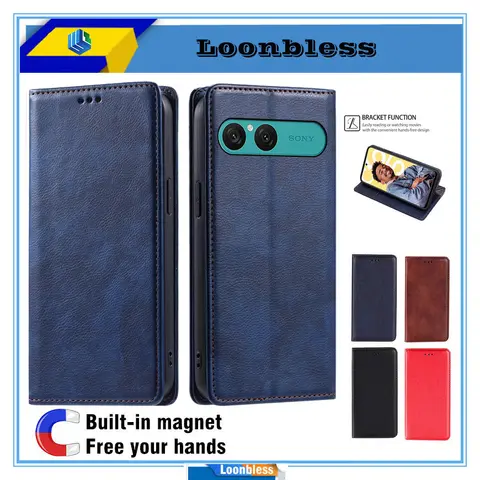 Flip Leather Phone Holster For Sony Xperia 10 VII Case Etui Sony Xperia 10 VII Cover Book Coque Sony Case Xperia10 VII 10VII bag