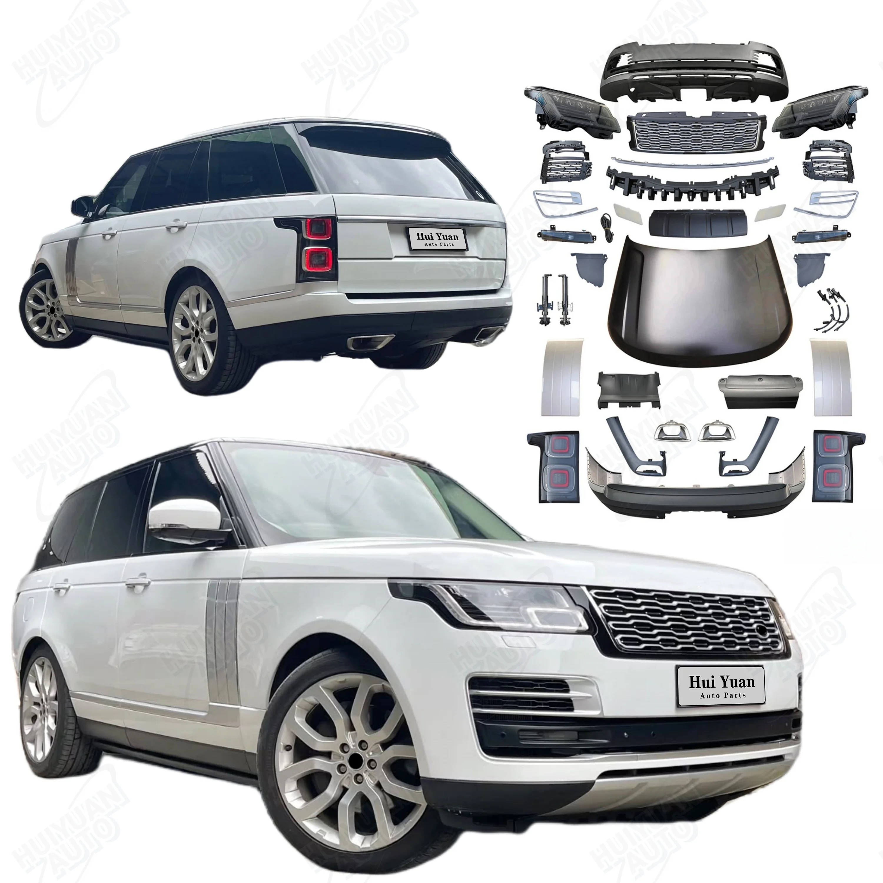 Car Modification for 2013-2017 Range Rover Vogue L405 Facelift to 2024 SVA Style Bumper LED Headlight Plug and Play Parts
Car Modification for 2013-2017 Range Rover Vogue L405 Facelift to 2024 SVA Style Bumper LED Headlight Plug and Play Parts