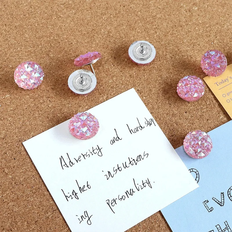 30PCS Pink Rhinestone Thumb Tacks Sparkle Crystal Push Pins for Photo Wall Decoration Creative Bling Map Tacks for Cork Board
30PCS Pink Rhinestone Thumb Tacks Sparkle Crystal Push Pins for Photo Wall Decoration Creative Bling Map Tacks for Cork Board