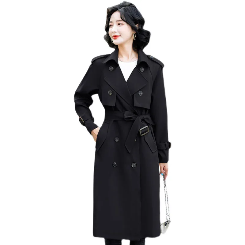 Spring And Autumn Women Coats Elegant Casual All-match Street Windbreaker Large Size Slim Temperament Female Long Trench F016
Spring And Autumn Women Coats Elegant Casual All-match Street Windbreaker Large Size Slim Temperament Female Long Trench F016