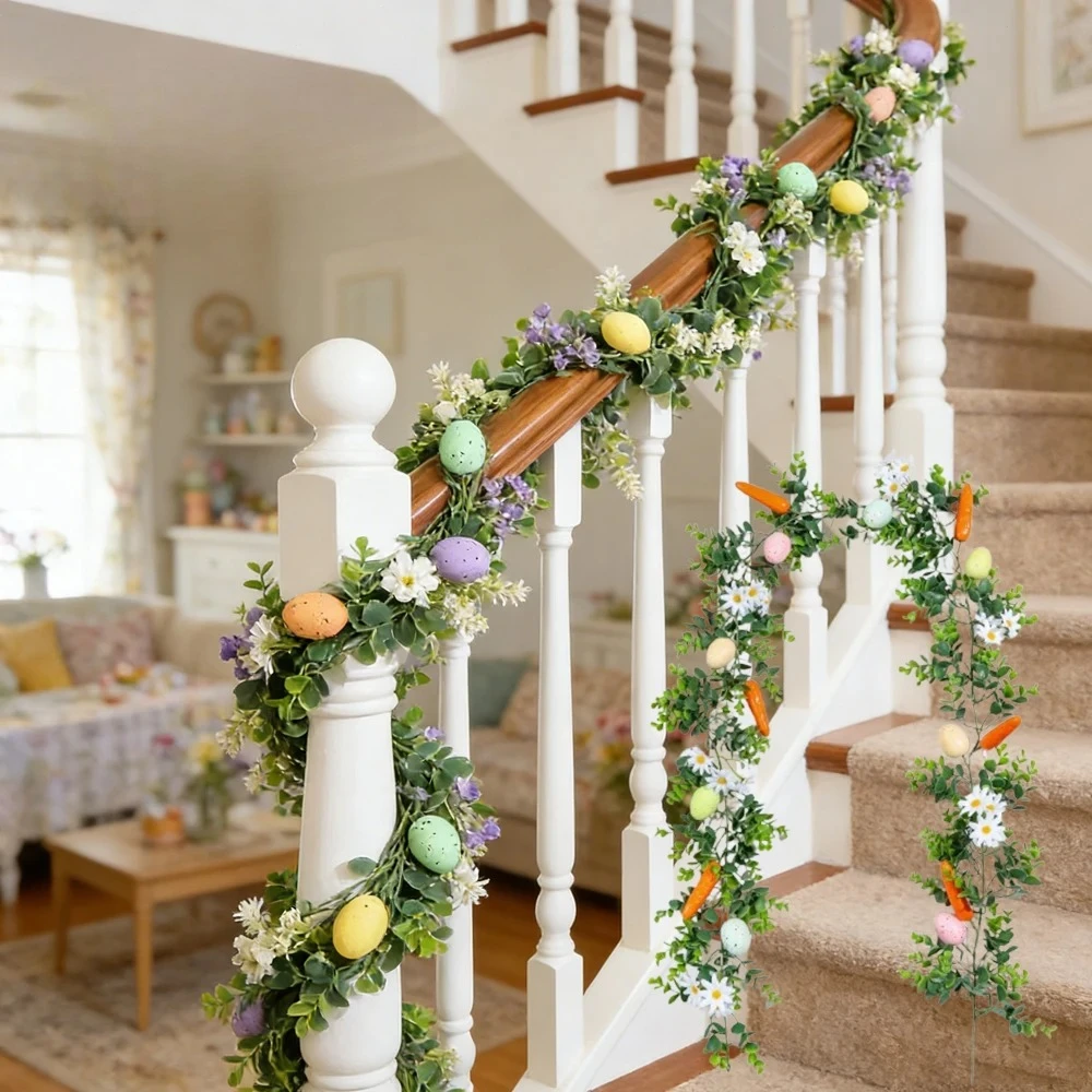 Fireplace Mantel Easter Egg Wreath Indoor Accent Ivy Flower Easter Wreath Artificial Hanging Wall Decor Tree Trinket Decor
Fireplace Mantel Easter Egg Wreath Indoor Accent Ivy Flower Easter Wreath Artificial Hanging Wall Decor Tree Trinket Decor