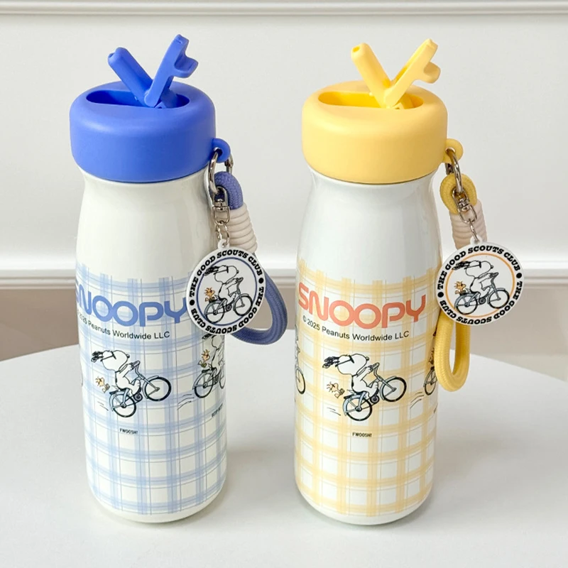 Snoopy Insulated Water Bottle With Straw Whistle Straw Cartoon Aesthetic Thermal Cup Carry Strap Leak Proof For Women Students
Snoopy Insulated Water Bottle With Straw Whistle Straw Cartoon Aesthetic Thermal Cup Carry Strap Leak Proof For Women Students