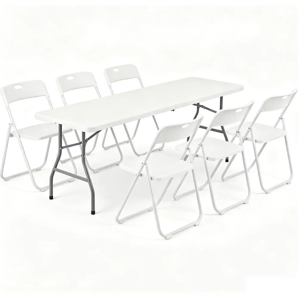 7-Piece Portable Folding Table and Chairs Set for Outdoor and Indoor Activities, Ideal for Weddings, Parties, and Picnics
7-Piece Portable Folding Table and Chairs Set for Outdoor and Indoor Activities, Ideal for Weddings, Parties, and Picnics