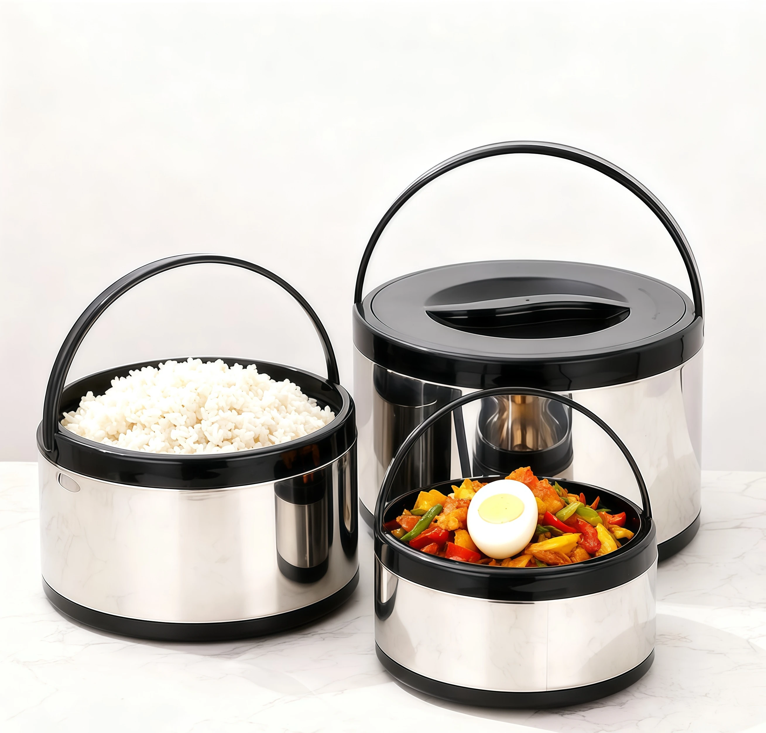 3pcs High Quality Stacking Storage Portable Thermal Insulation Home Food Stainless Steel Lunch Box for School Restaurant 2-4-8L
3pcs High Quality Stacking Storage Portable Thermal Insulation Home Food Stainless Steel Lunch Box for School Restaurant 2-4-8L