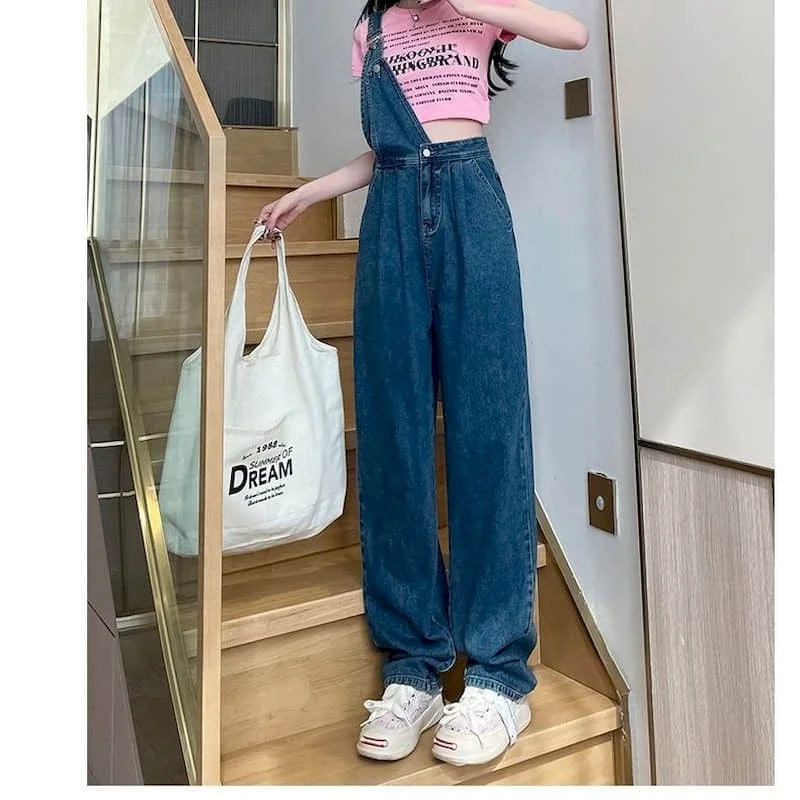 Denim Jumpsuits for Women Oversized Playsuit Denim Pants Loose High Waist Straight pants Overalls for Women Clothes One piece
Denim Jumpsuits for Women Oversized Playsuit Denim Pants Loose High Waist Straight pants Overalls for Women Clothes One piece