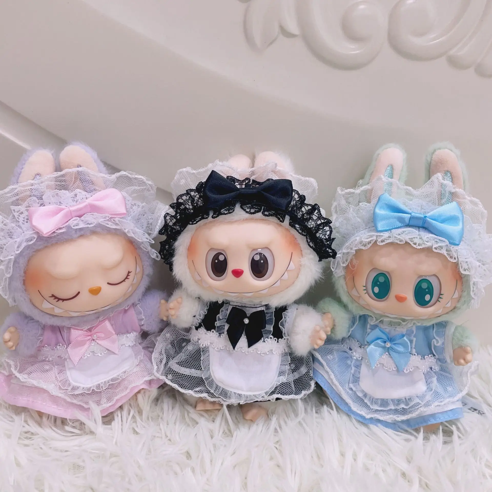 For 17cm Labubu Idol V1 V2 Labubu Clothing Pendant Labubu Sitting Party Dress Dress Maid Set Doll Clothes Game Toys
For 17cm Labubu Idol V1 V2 Labubu Clothing Pendant Labubu Sitting Party Dress Dress Maid Set Doll Clothes Game Toys