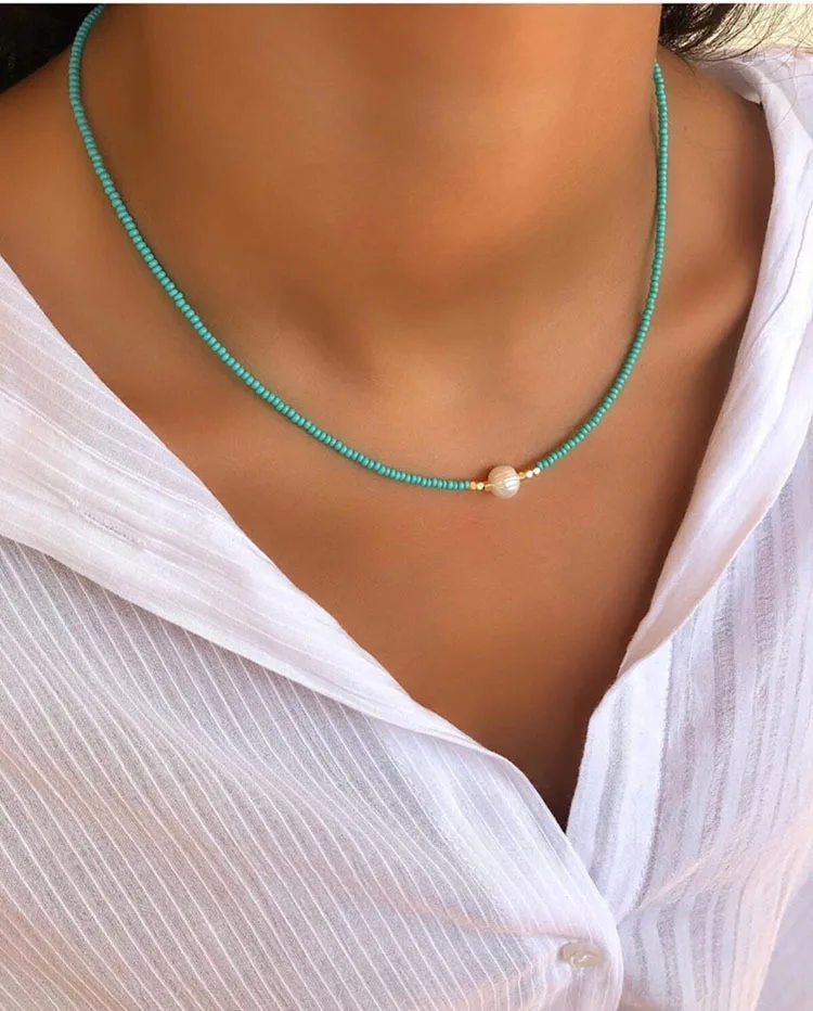 Joolim Jewelry Wholesale Stylish Boho Colorful String Elegant Freshwater Pearl Pendant Stainless Steel Necklace for Women
Joolim Jewelry Wholesale Stylish Boho Colorful String Elegant Freshwater Pearl Pendant Stainless Steel Necklace for Women