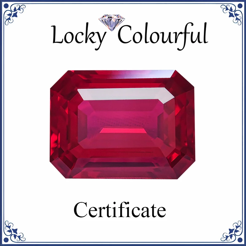 Lab Grown Ruby Pigeon Blood Red VVS1 Emerald Cut Charms Beads for DIY Jewelry Making Pendant Material Selectable AGL Certificate
Lab Grown Ruby Pigeon Blood Red VVS1 Emerald Cut Charms Beads for DIY Jewelry Making Pendant Material Selectable AGL Certificate