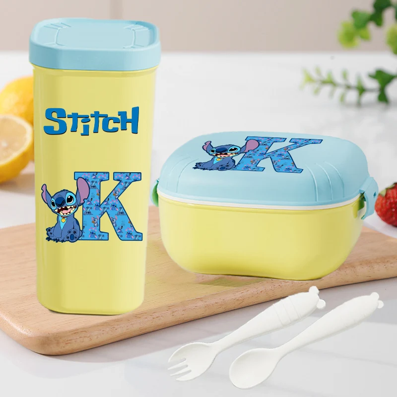 Stitch Lunch Box Water Cup Spoon Fork Set Disney Cute Letter A-Z Food Containers Bottle Tableware Kids School Bento Cases Gift
Stitch Lunch Box Water Cup Spoon Fork Set Disney Cute Letter A-Z Food Containers Bottle Tableware Kids School Bento Cases Gift