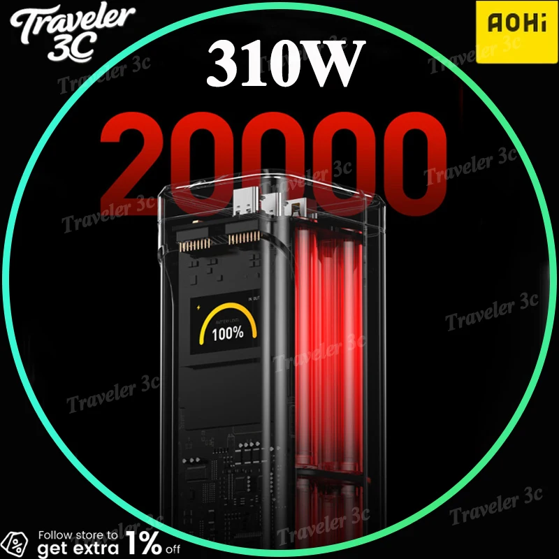 2026 NEW AOHI STARSHIP PRO 310W 20000MAH 3C Certified Mobile Phone PowerBank Portable Cell Phone Power Bank TFT Screen Laptop
2026 NEW AOHI STARSHIP PRO 310W 20000MAH 3C Certified Mobile Phone PowerBank Portable Cell Phone Power Bank TFT Screen Laptop