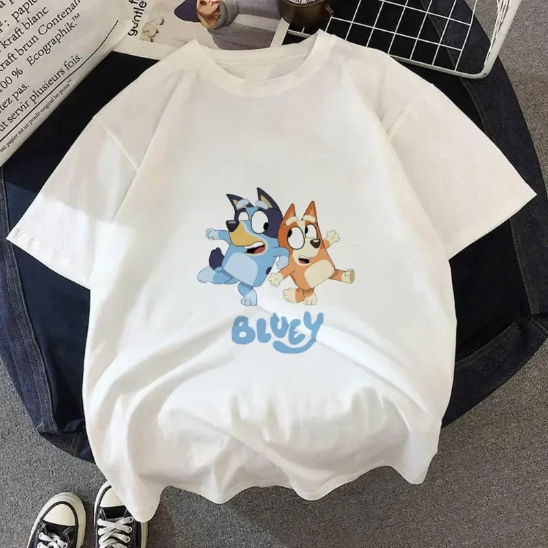 Cartoon Bluey T-shirt Summer FashionShort Sleeved Top T-shirt Boys Tops Summer Cartoon White Streetwear White Kids Tees
Cartoon Bluey T-shirt Summer FashionShort Sleeved Top T-shirt Boys Tops Summer Cartoon White Streetwear White Kids Tees