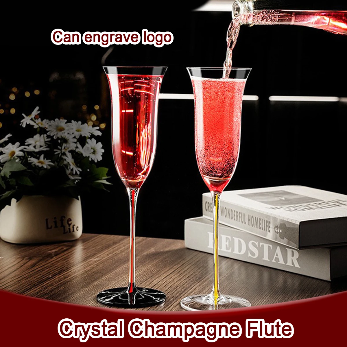 (Can Engrave Logo) 210ML/300ML Household Crystal Champagne Glasses, Wedding Sparkling Wine Cup, Cocktail Glasses
(Can Engrave Logo) 210ML/300ML Household Crystal Champagne Glasses, Wedding Sparkling Wine Cup, Cocktail Glasses