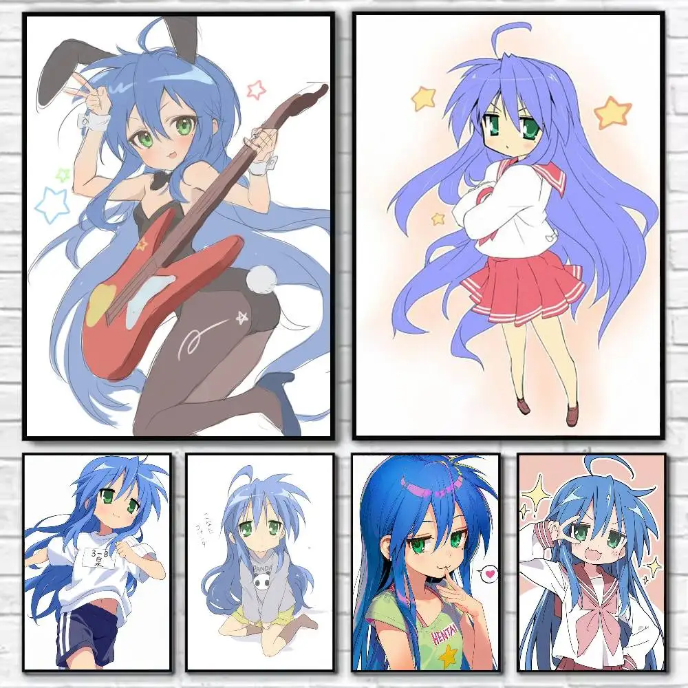 Cute I-Izumi K-Konata Poster Self-adhesive Art Waterproof Paper Sticker Coffee House Bar Room Wall Decor
Cute I-Izumi K-Konata Poster Self-adhesive Art Waterproof Paper Sticker Coffee House Bar Room Wall Decor