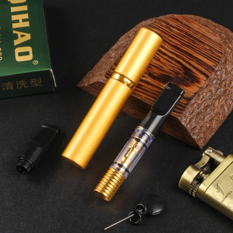 Aluminum Alloy Fine Filtered Tip with Multi-Layer Filtration Personalized Portable Men's Exclusive Removable Easy-Clean Filter
Aluminum Alloy Fine Filtered Tip with Multi-Layer Filtration Personalized Portable Men's Exclusive Removable Easy-Clean Filter