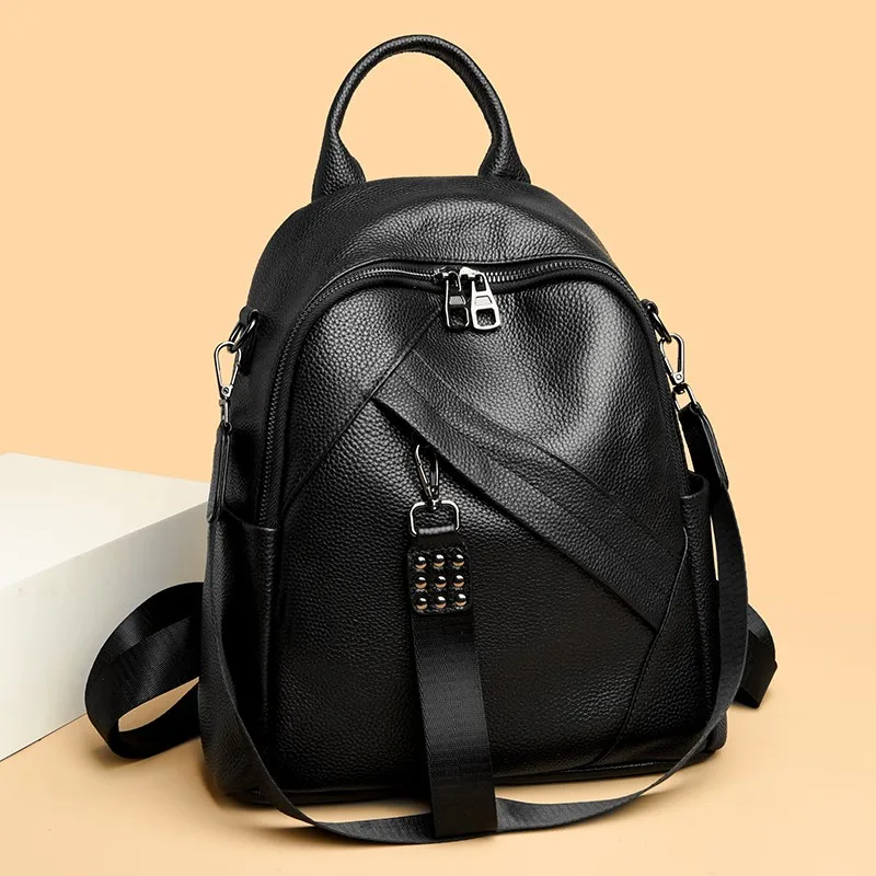 2024 Cowhide Backpack High-Capacity Ladies Women's School Travel Bag Fashion For Girls Shoulder Bags Chest Pack
2024 Cowhide Backpack High-Capacity Ladies Women's School Travel Bag Fashion For Girls Shoulder Bags Chest Pack