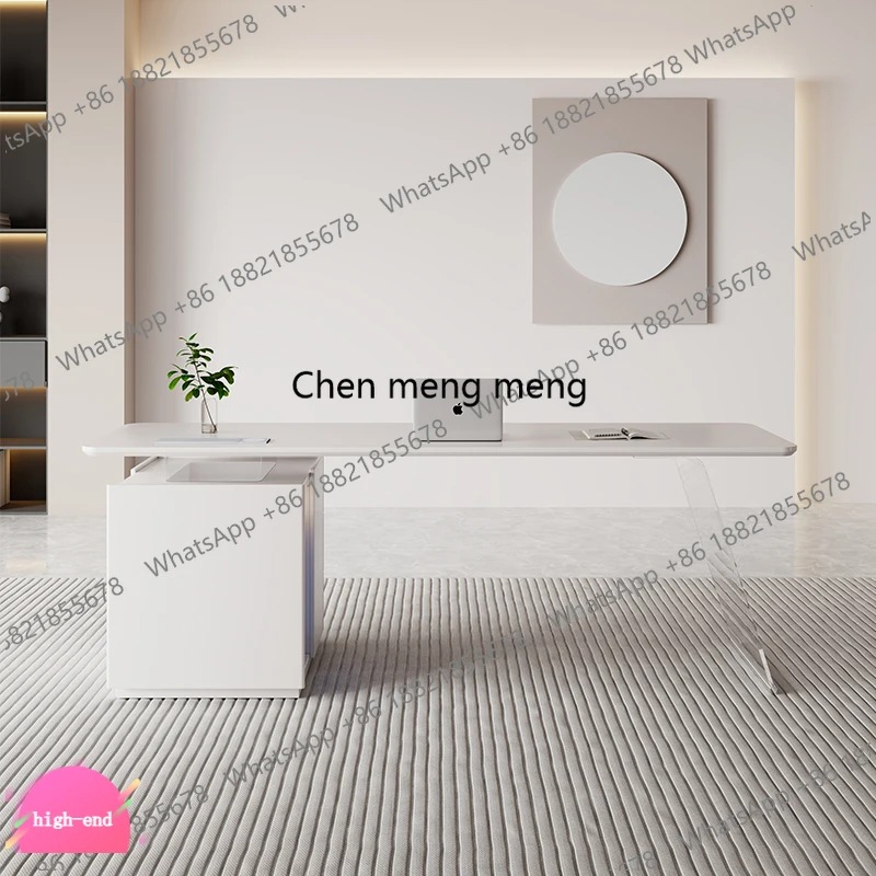 D5556 Nordic Cream Style Office Desks Modern Simple Luxury Designers Office Desks Acrylic Computer Furniture Bureau
D5556 Nordic Cream Style Office Desks Modern Simple Luxury Designers Office Desks Acrylic Computer Furniture Bureau