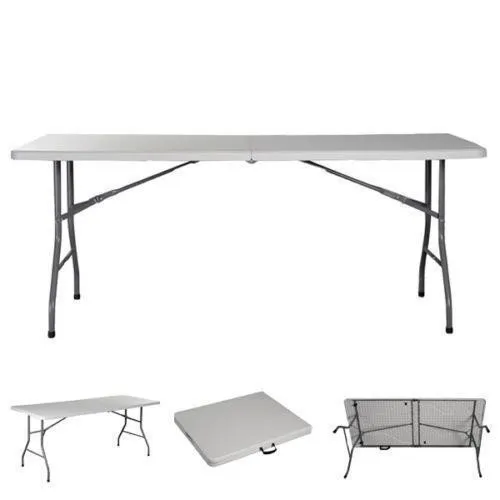 Foldable Table Plastic Lightweight Portable Camping Table for Home Garden Dining BBQ Indoor Outdoor Use Space Saving
Foldable Table Plastic Lightweight Portable Camping Table for Home Garden Dining BBQ Indoor Outdoor Use Space Saving