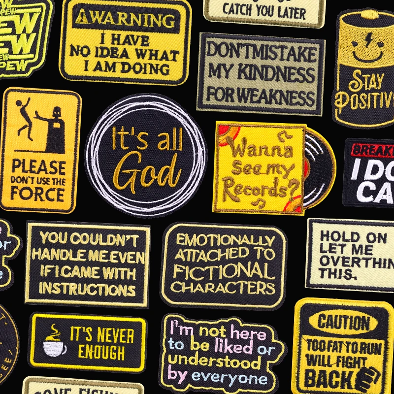 Персонализированные вышитые нашивки-слоганы для курток, джинсов, рюкзаков, вышивка, термоаппликации для одежды, нашивки-стикеры для пришивания
Персонализированные вышитые нашивки-слоганы для курток, джинсов, рюкзаков, вышивка, термоаппликации для одежды, нашивки-стикеры для пришивания