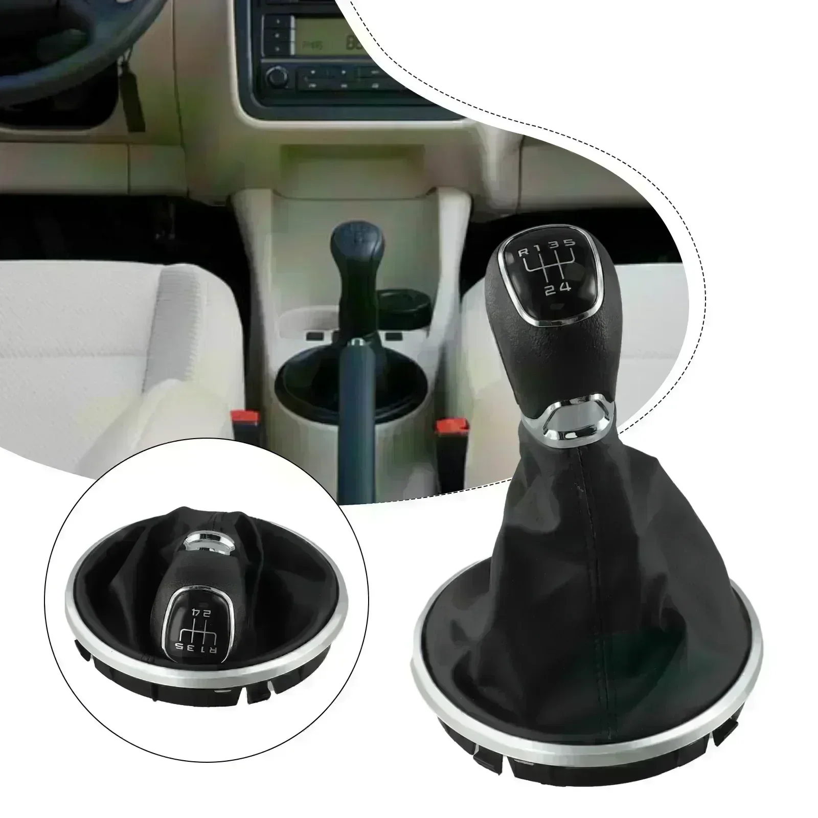 5 Speed Manual Gear Shift Knob Gaiter Frame Fits For Skoda For Fabia II MK2 2007 2014 Designed for Seamless Integration
5 Speed Manual Gear Shift Knob Gaiter Frame Fits For Skoda For Fabia II MK2 2007 2014 Designed for Seamless Integration
