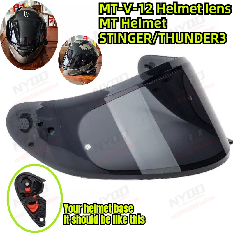 Original THUNDER 3 helmet lenses MT-V-12 lenses MT-V-12B lenses New and old models
Original THUNDER 3 helmet lenses MT-V-12 lenses MT-V-12B lenses New and old models