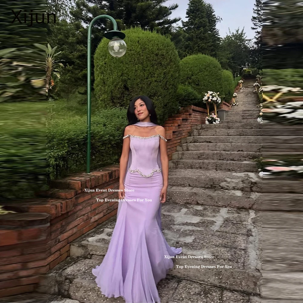 Xijun Сиреневые вечерние платья русалки с бусинами и кристаллами, шарф без рукавов, платья для выпускного вечера, вечерние роскошные платья для выпускного вечера в Дубае по индивидуальному заказу
Xijun Сиреневые вечерние платья русалки с бусинами и кристаллами, шарф без рукавов, платья для выпускного вечера, вечерние роскошные платья для выпускного вечера в Дубае по индивидуальному заказу