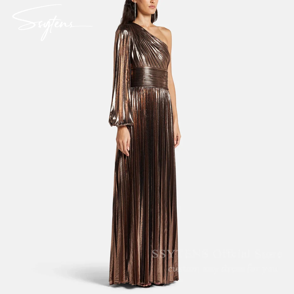 SSYTENS Elegant Evening Dresses Customized Beach Pleats One Shoulder Vestidos Long Para Mujer Fiesta Wedding Guest Party Dresses
SSYTENS Elegant Evening Dresses Customized Beach Pleats One Shoulder Vestidos Long Para Mujer Fiesta Wedding Guest Party Dresses