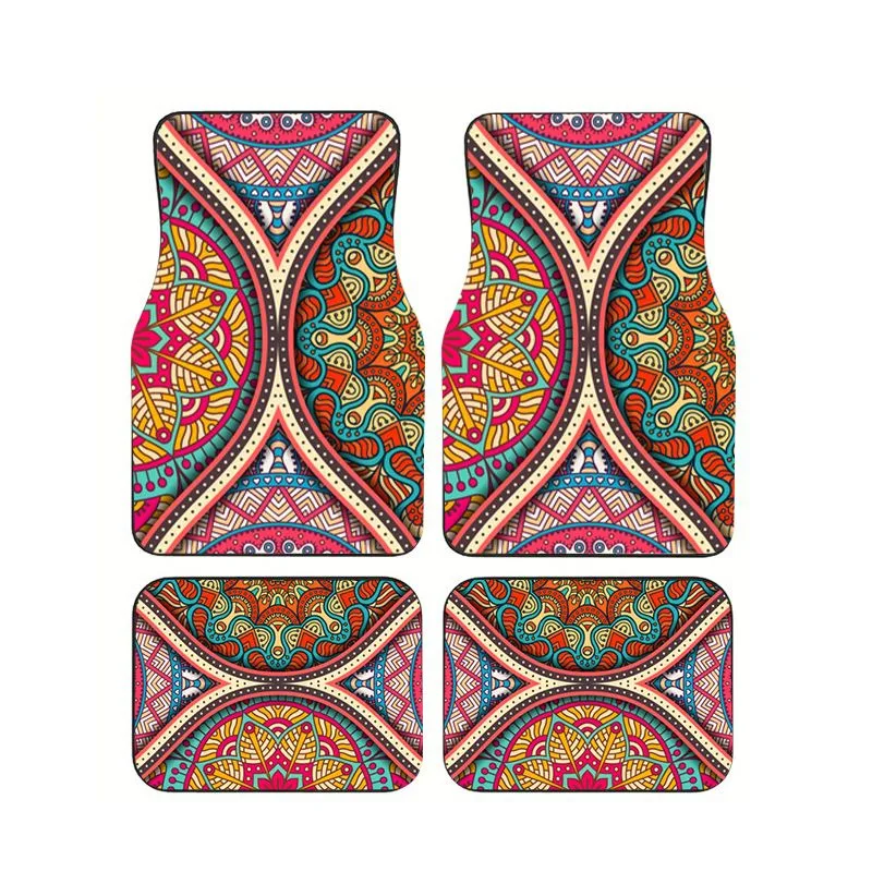 4Pcs Boho Colorful Mandala Print Car Floor Mats Universal Non-slip Waterproof Floor Mats for Car SUV Truck Interior Decor
4Pcs Boho Colorful Mandala Print Car Floor Mats Universal Non-slip Waterproof Floor Mats for Car SUV Truck Interior Decor