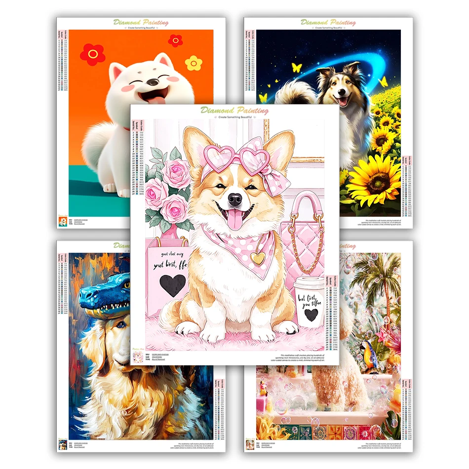 CHENISTORY 5D Diamond Painting Diamond Mosaic Paintings Set Wall Art Picture Stitch Cute dogs animals Full Square/Round Drill
CHENISTORY 5D Diamond Painting Diamond Mosaic Paintings Set Wall Art Picture Stitch Cute dogs animals Full Square/Round Drill