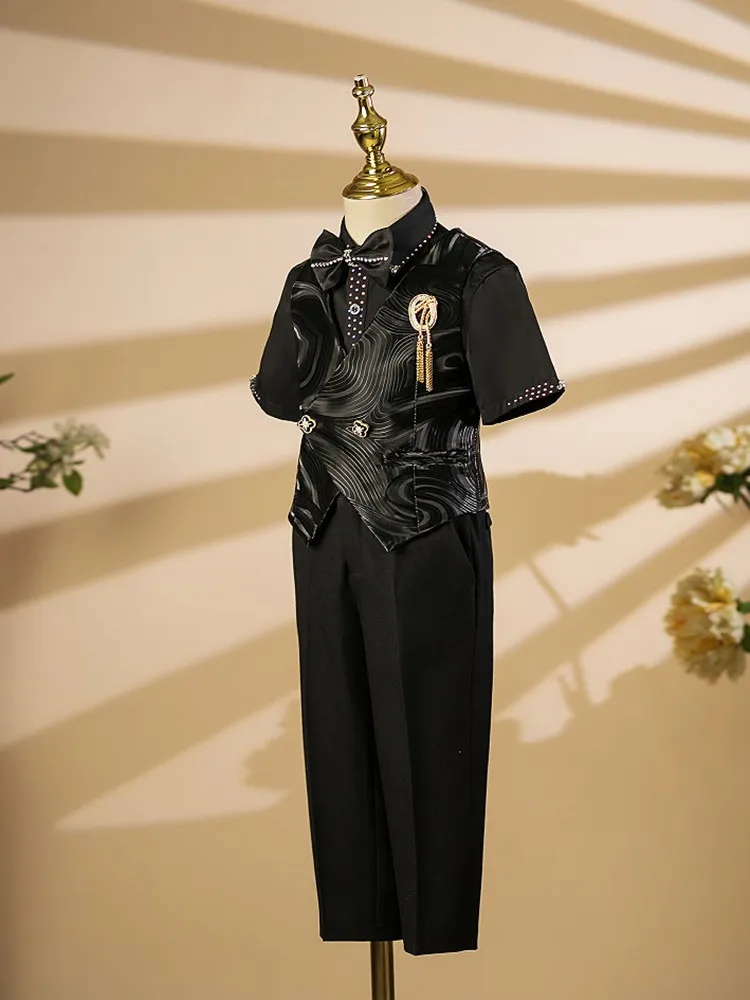 Birthday Party Suit Piano Performance Host Blazer Sets A4478 Costume Boys Suit New Children Tuxedo Wedding
Birthday Party Suit Piano Performance Host Blazer Sets A4478 Costume Boys Suit New Children Tuxedo Wedding