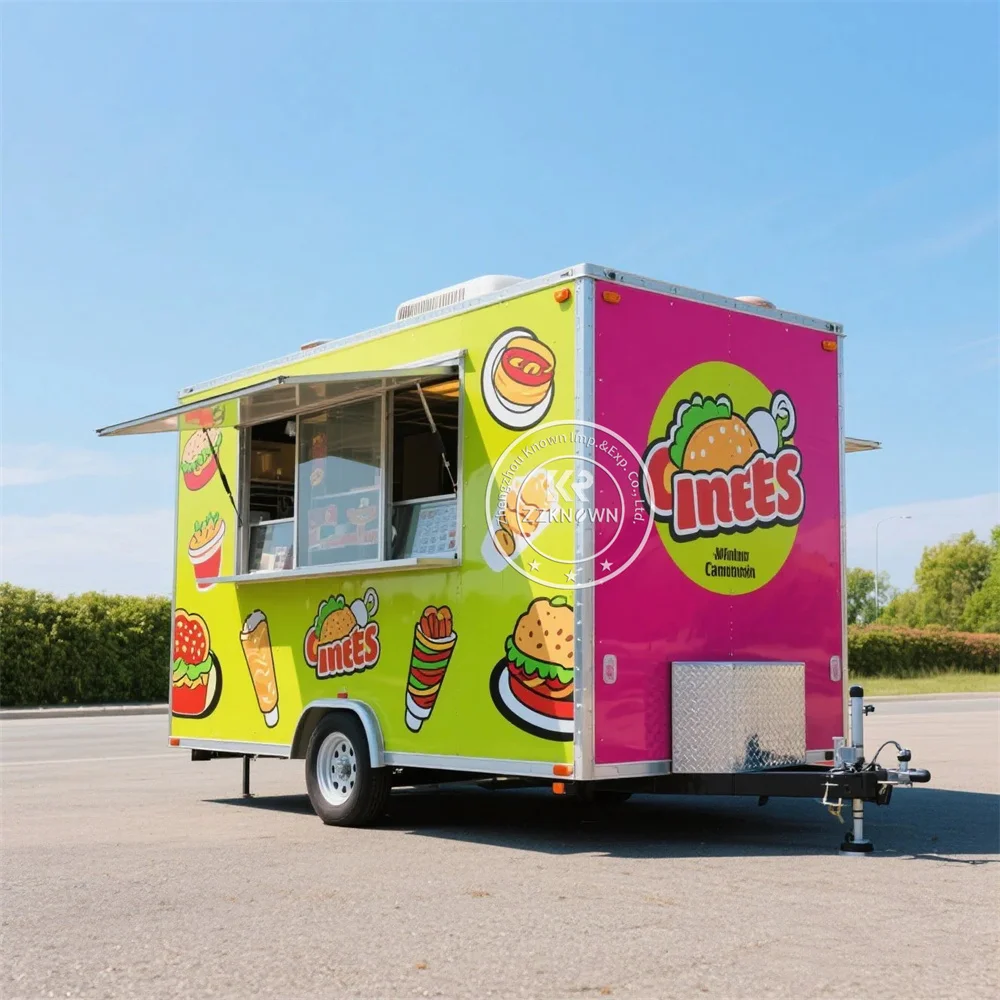 US Standard Commercial Concession Catering Trailer Hot Dog Pizza Trailer Snack Cart Food Truck With Full Kitchen
US Standard Commercial Concession Catering Trailer Hot Dog Pizza Trailer Snack Cart Food Truck With Full Kitchen