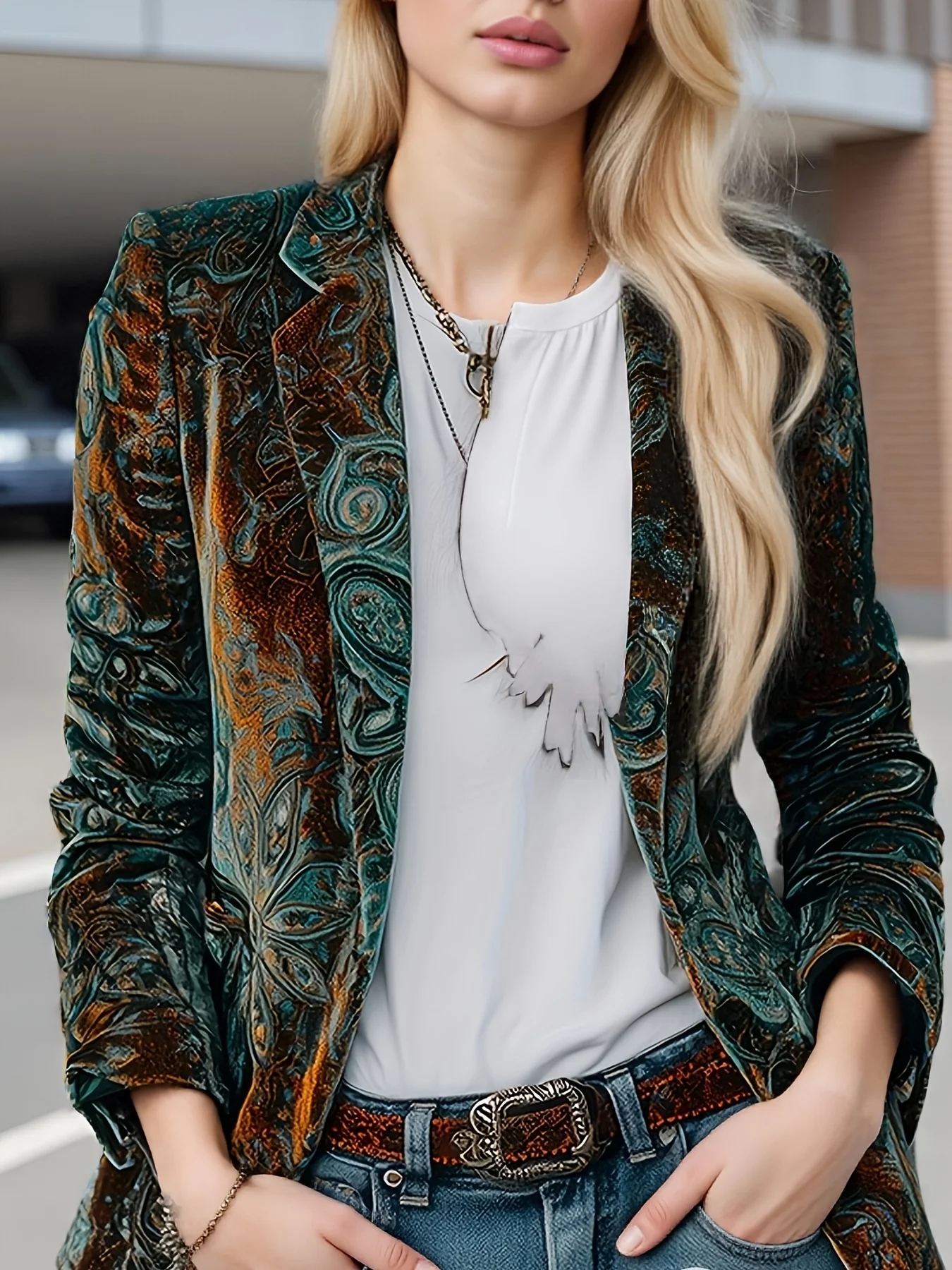 Женская осенне-зимняя модная повседневная пригородная куртка с принтом, на подкладке, стильный и элегантный дизайн, универсальный стиль подходит
Женская осенне-зимняя модная повседневная пригородная куртка с принтом, на подкладке, стильный и элегантный дизайн, универсальный стиль подходит