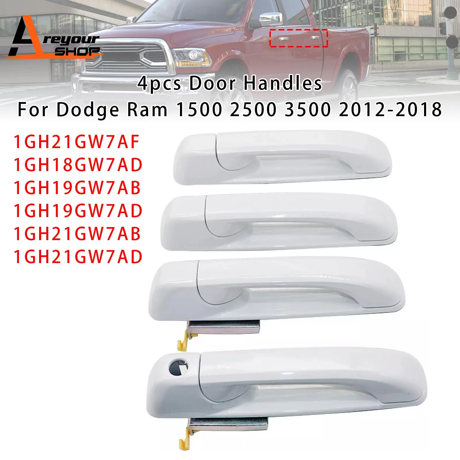 4pcs Door Handles for Dodge Ram 1500 2500 3500 2012 2013 2014 2015 2016 2017 2018
4pcs Door Handles for Dodge Ram 1500 2500 3500 2012 2013 2014 2015 2016 2017 2018