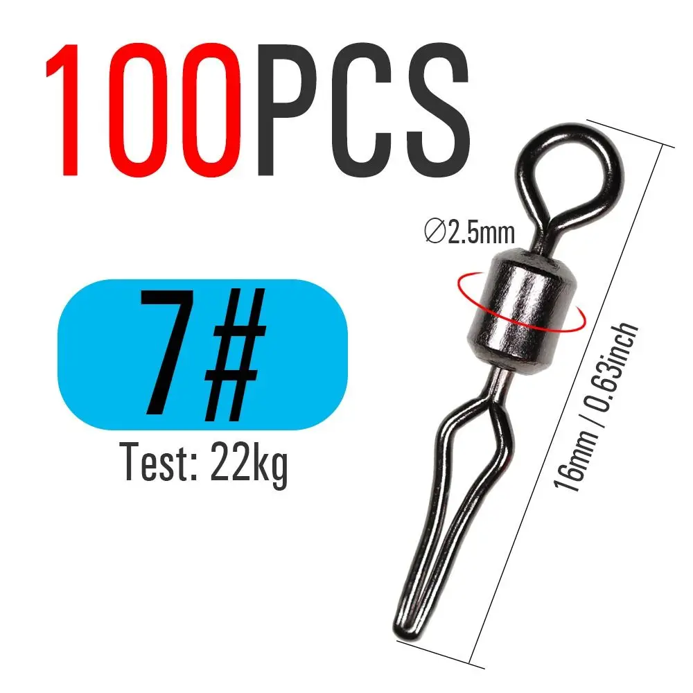 Tackle American Style Sub Clamp Rotating Swivel Fishing Swivel Swivel with Side Line Clip Fishing Connector Fishline Clamp
Tackle American Style Sub Clamp Rotating Swivel Fishing Swivel Swivel with Side Line Clip Fishing Connector Fishline Clamp