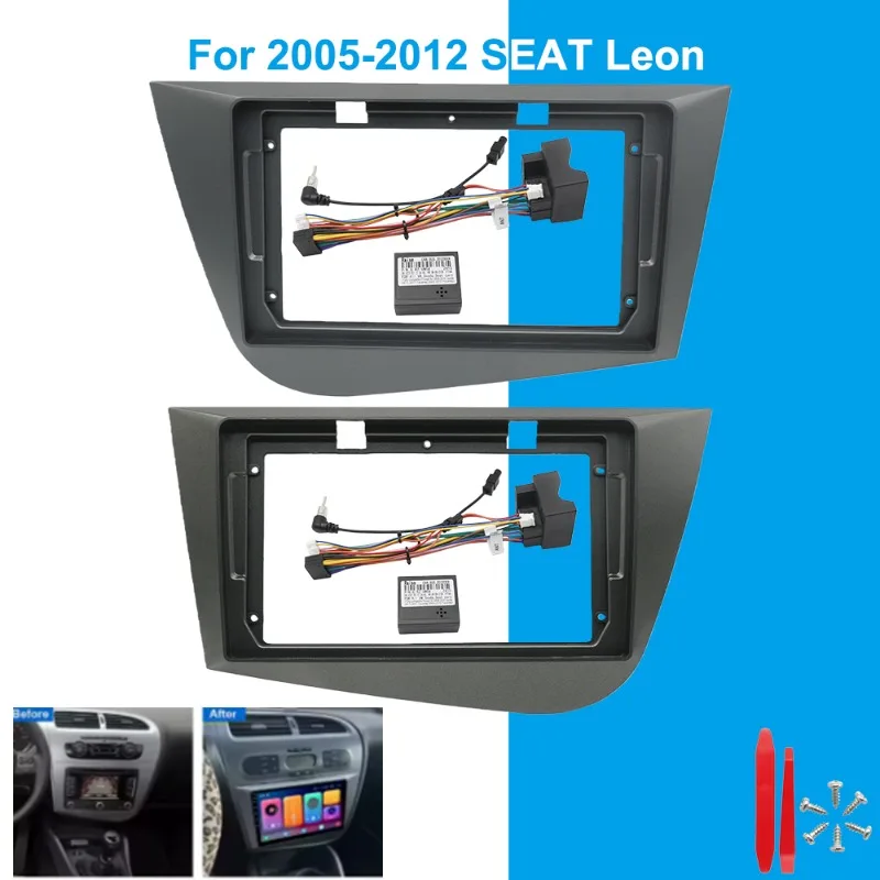 Car Radio Fascia for SEAT Leon MK2 2005-2012 2 Din 9 inch Stereo Player Install Surround Panel Dash Kit GPS Frame With Canbus
Car Radio Fascia for SEAT Leon MK2 2005-2012 2 Din 9 inch Stereo Player Install Surround Panel Dash Kit GPS Frame With Canbus