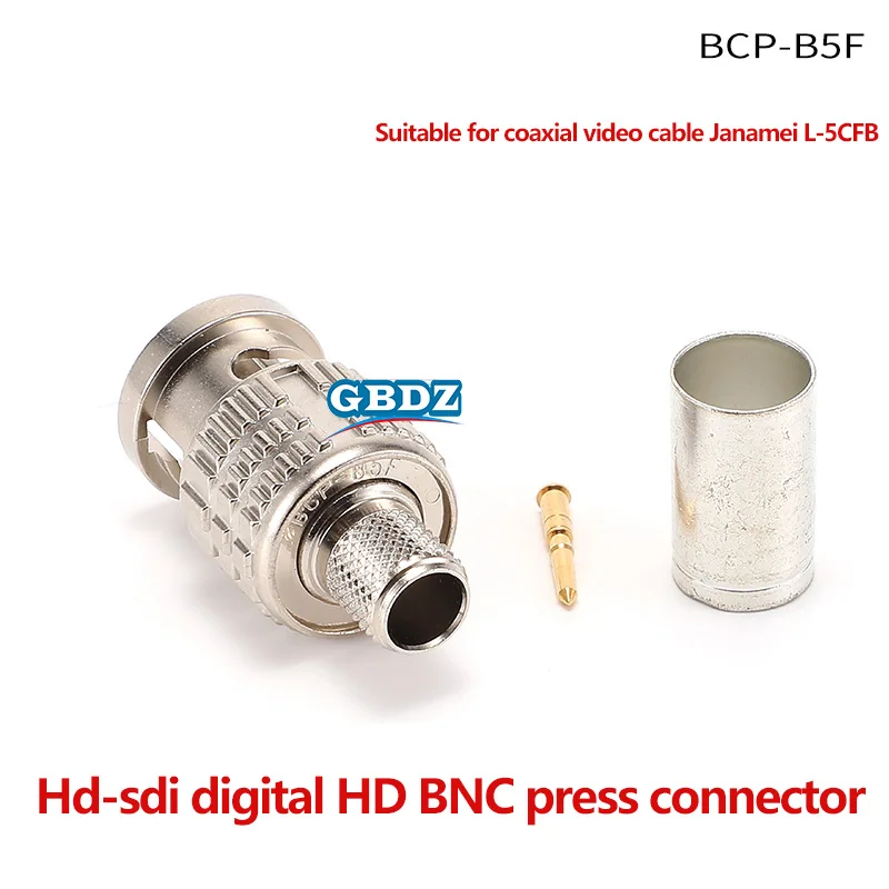CANARE 75 ohm Digital HD BNC/Q9 Connector Plug Cold-Pressed Solder-Free Video Monitoring Cable Connectors BCP-B4F B5F B3F
CANARE 75 ohm Digital HD BNC/Q9 Connector Plug Cold-Pressed Solder-Free Video Monitoring Cable Connectors BCP-B4F B5F B3F