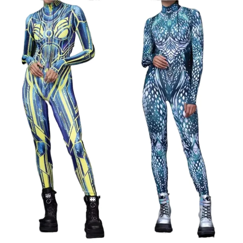 Futuristic Galaxy Cyber Warrior Cosplay Costume Mechanical Armor Zentai Suit Halloween Party Role Playing Bodysuits for Women
Futuristic Galaxy Cyber Warrior Cosplay Costume Mechanical Armor Zentai Suit Halloween Party Role Playing Bodysuits for Women