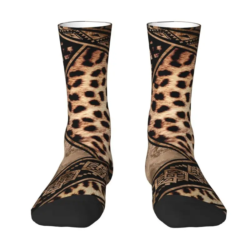 Novelty Men's Cheetah Fur With Ethnic Ornaments Dress Socks Unisex Warm Breathbale 3D Printing Leopard Skin Crew Socks
Novelty Men's Cheetah Fur With Ethnic Ornaments Dress Socks Unisex Warm Breathbale 3D Printing Leopard Skin Crew Socks