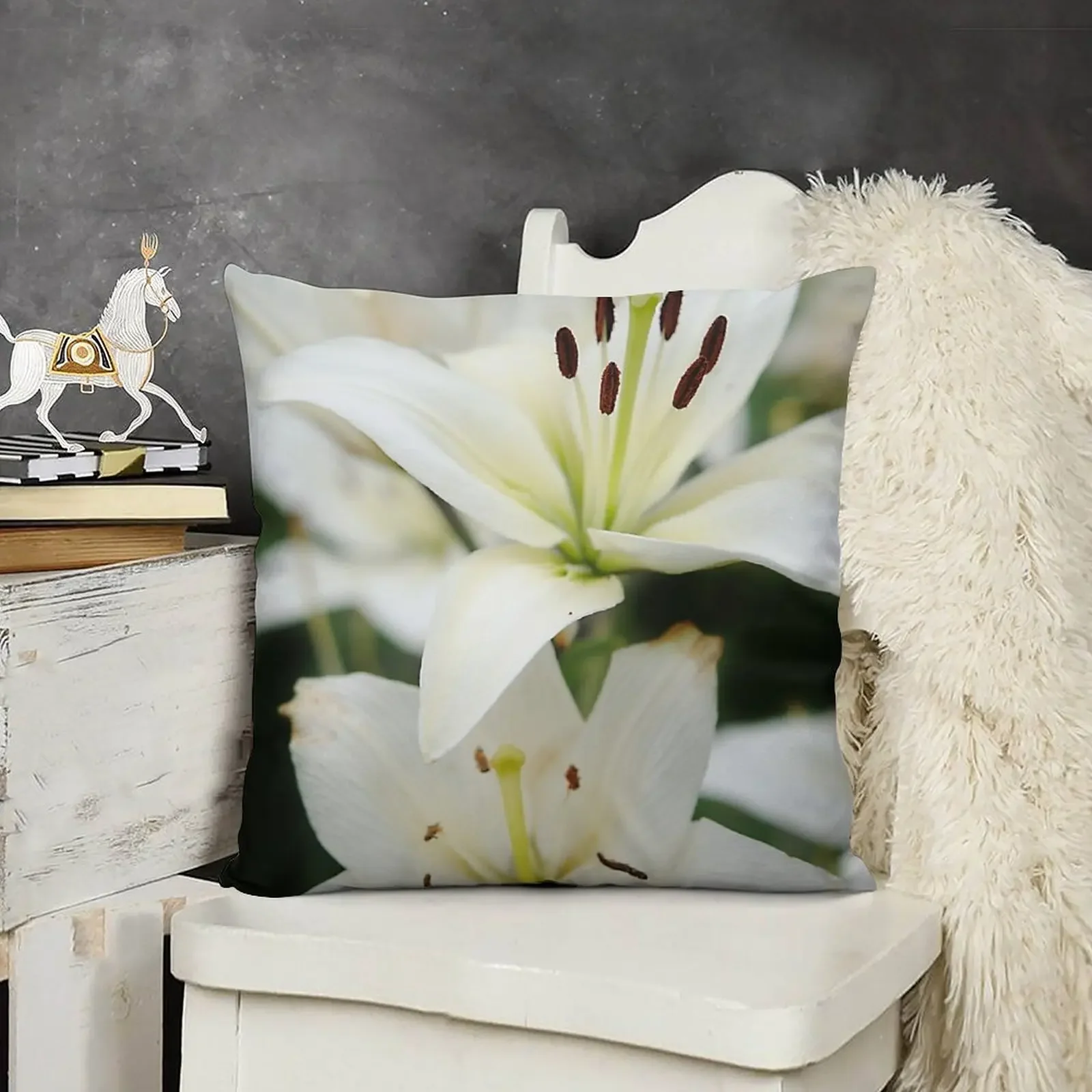 White Lilies Throw Pillow Bed pillowcases home decor items Pillows Aesthetic pillow
White Lilies Throw Pillow Bed pillowcases home decor items Pillows Aesthetic pillow