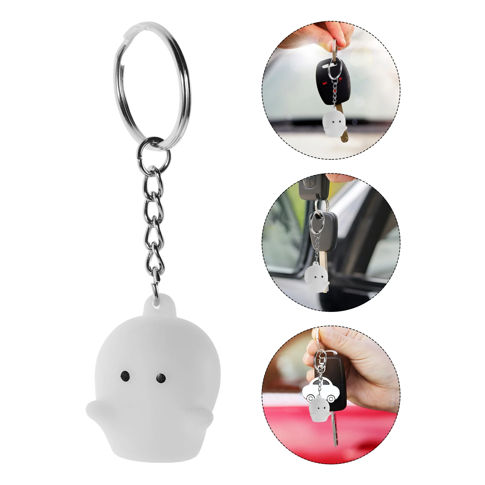4Pcs Cute Ghost Keychains Glow in The Dark for Bags Backdrops Keys Luminous Miniature Pendant Spooky Party Stuffers Decor
4Pcs Cute Ghost Keychains Glow in The Dark for Bags Backdrops Keys Luminous Miniature Pendant Spooky Party Stuffers Decor